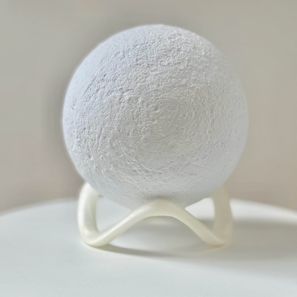 Lampka Luna White Organic Coral
