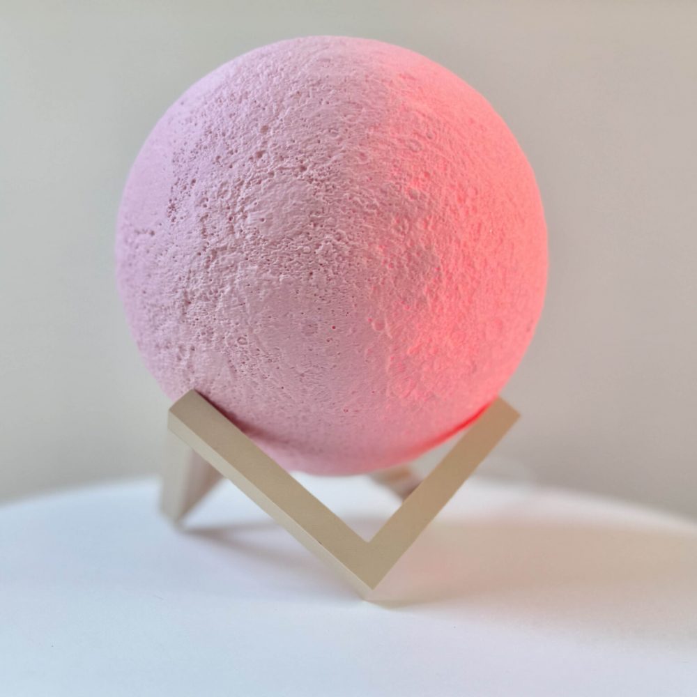Lampka Luna Cotton Candy Geometric Wood - obrazek 2