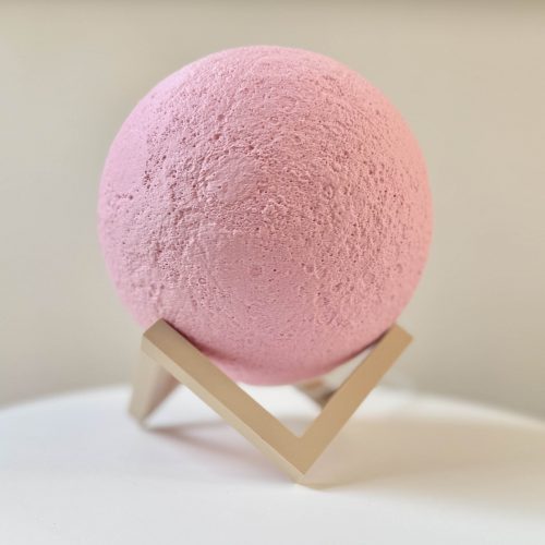 Lampka Luna Cotton Candy Geometric Wood